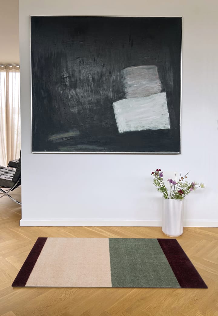 스트라이프 복도 러그 가로형, Green-ivory-bordeaux, 67x120 cm tica copenhagen | 티카 코펜하겐