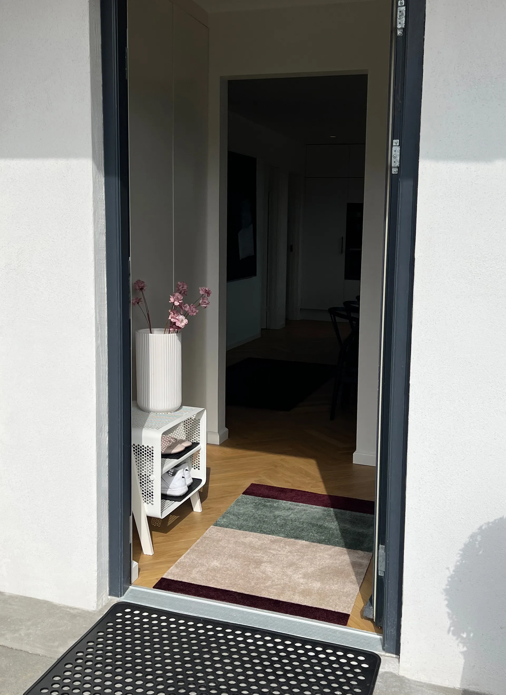 스트라이프 복도 러그 가로형, Green-ivory-bordeaux, 67x120 cm tica copenhagen | 티카 코펜하겐