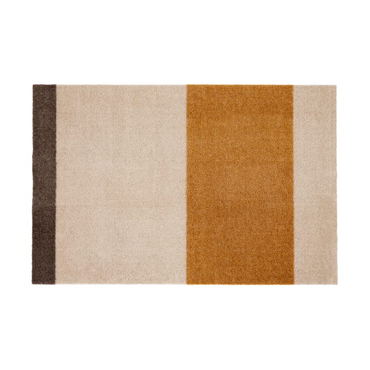 스트라이프 도어매트 가로형 - Ivory-dijon-brown. 60x90 cm - Tica copenhagen | 티카 코펜하겐