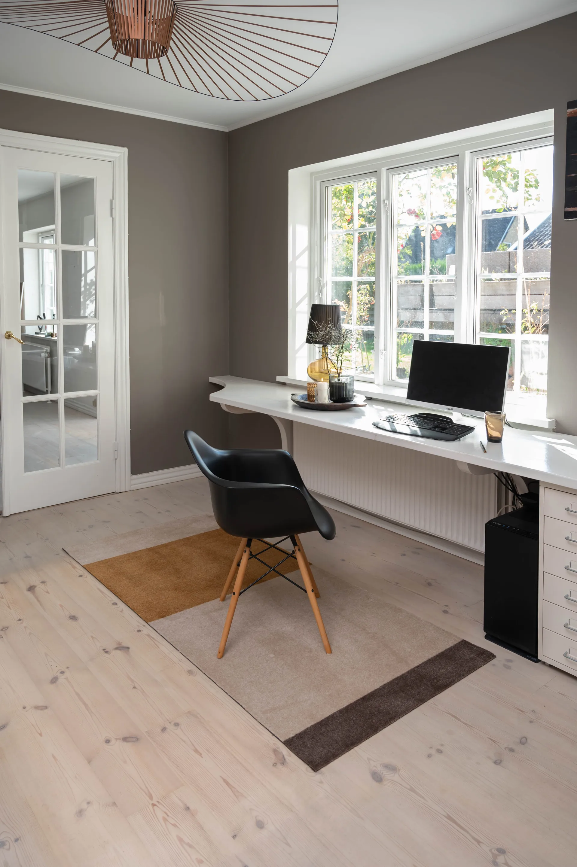 스트라이프 복도 러그 가로형, Ivory-dijon-brown. 90x200 cm tica copenhagen | 티카 코펜하겐