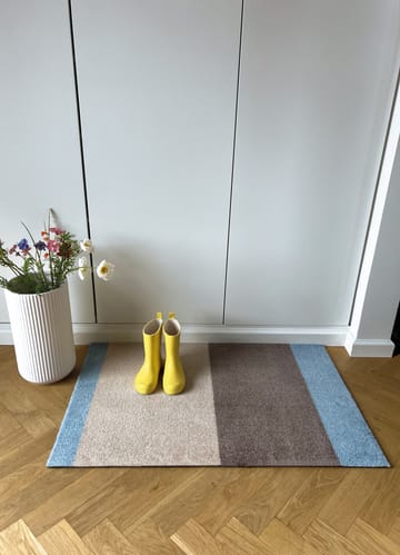 스트라이프 도어매트 가로형 - Ivory-sand-blue, 60x90 cm - tica copenhagen | 티카 코펜하겐