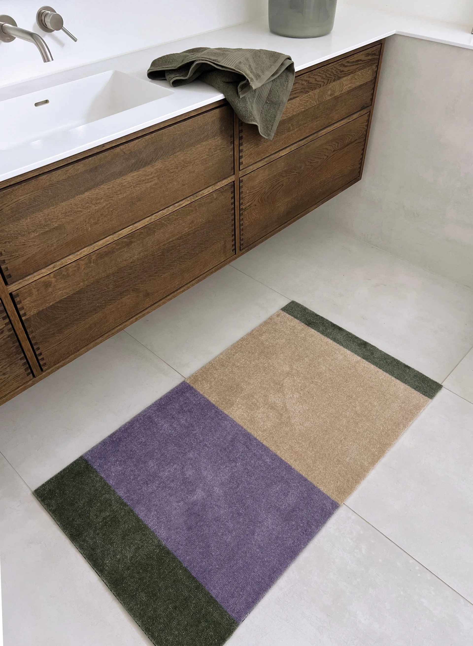 스트라이프 복도 러그 가로형, Lilac-ivory-green, 67x120 cm tica copenhagen | 티카 코펜하겐