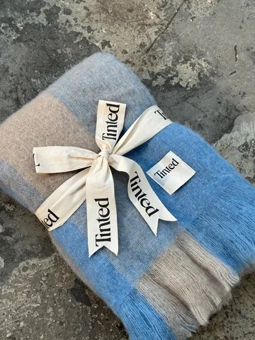 Ahlblom 울 스로우 130x170 cm - Beige-blue - Tinted | 틴티드