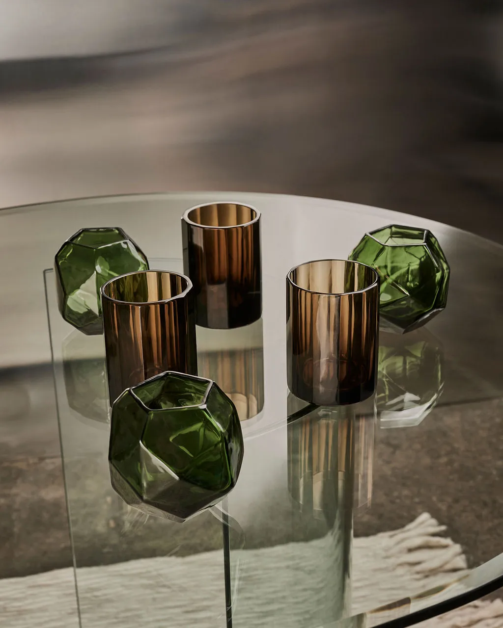 Aspelin 랜턴 Ø8x11 cm, Brown Tinted | 틴티드