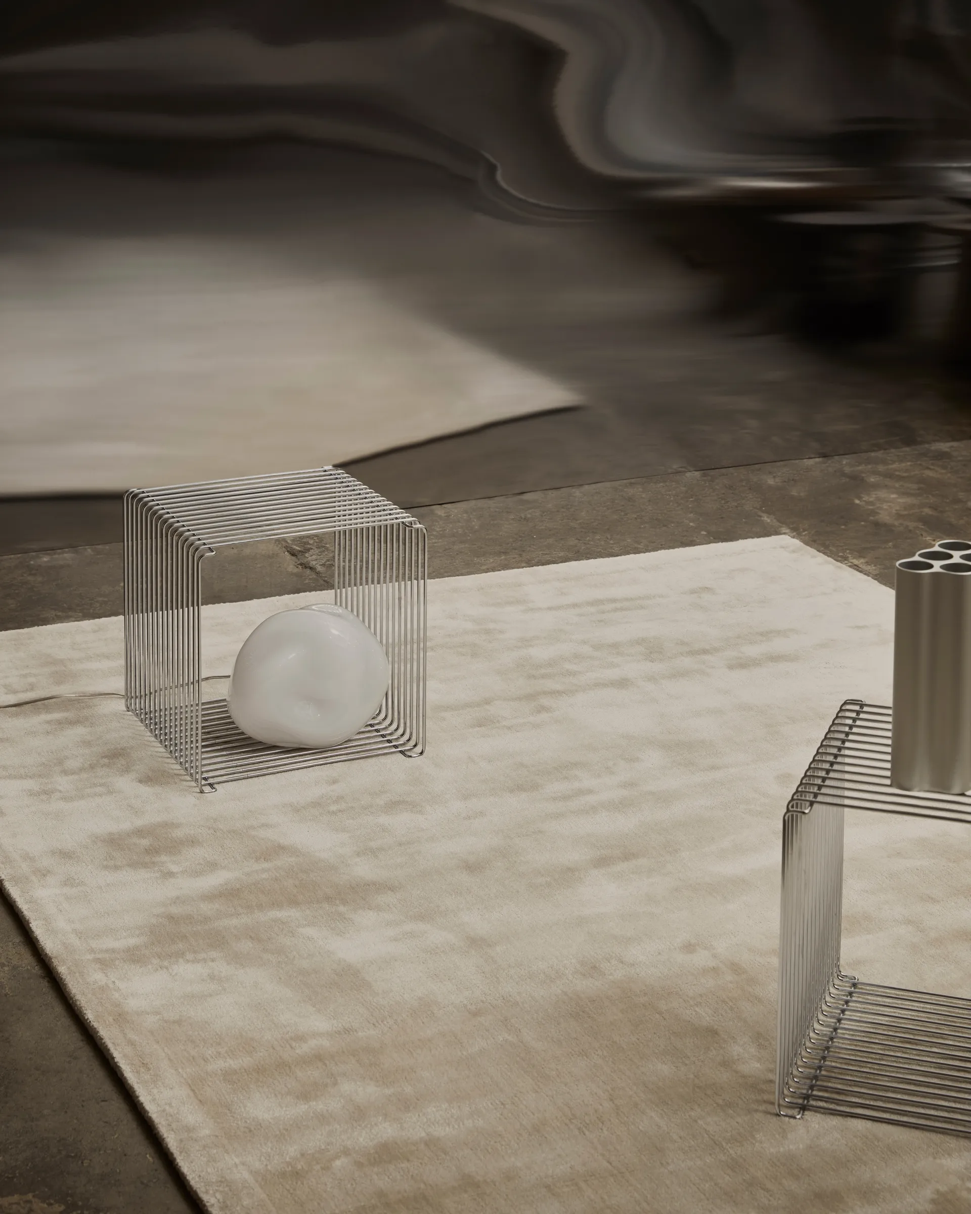 Backfjall 비스코스 카페트 170x240 cm, Offwhite Tinted | 틴티드