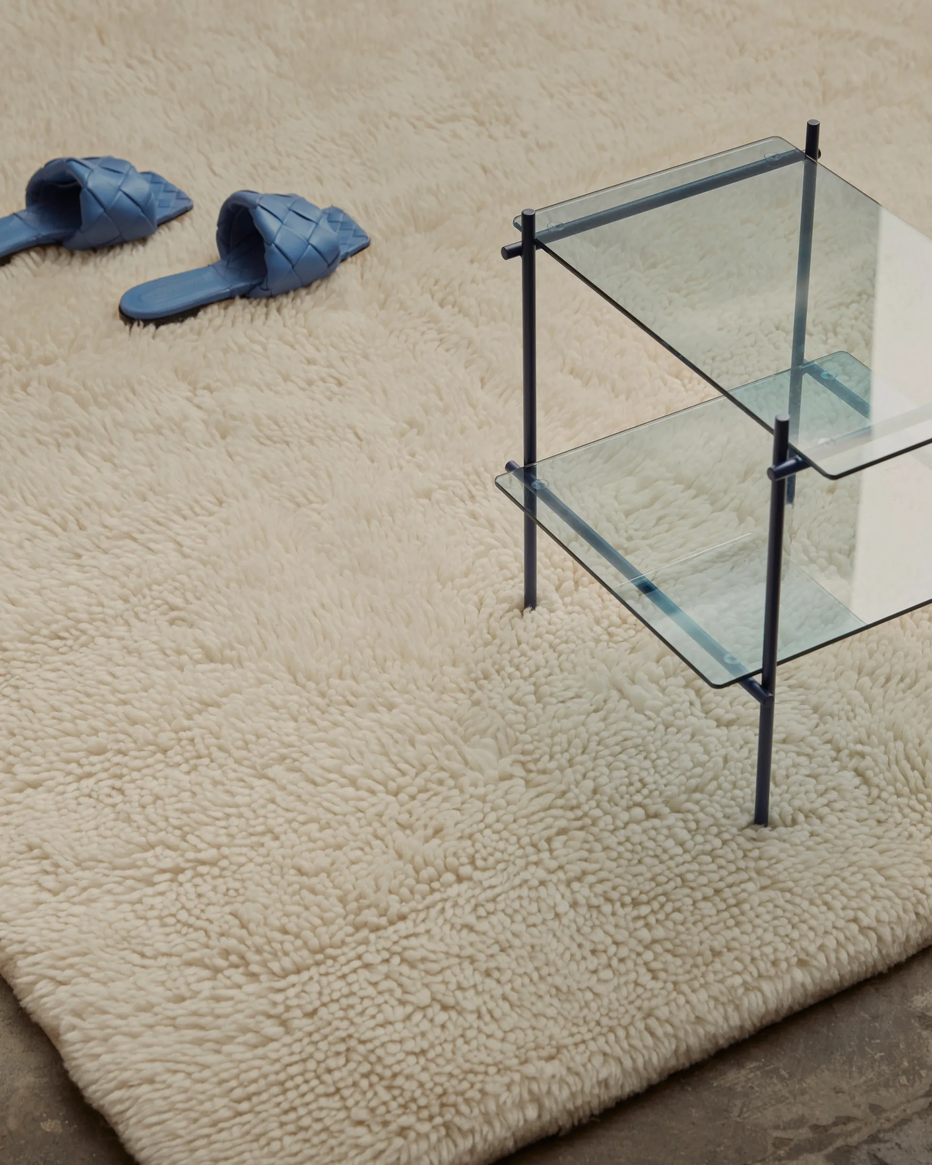 Bergius 울 카페트 200x300 cm, Offwhite Tinted | 틴티드