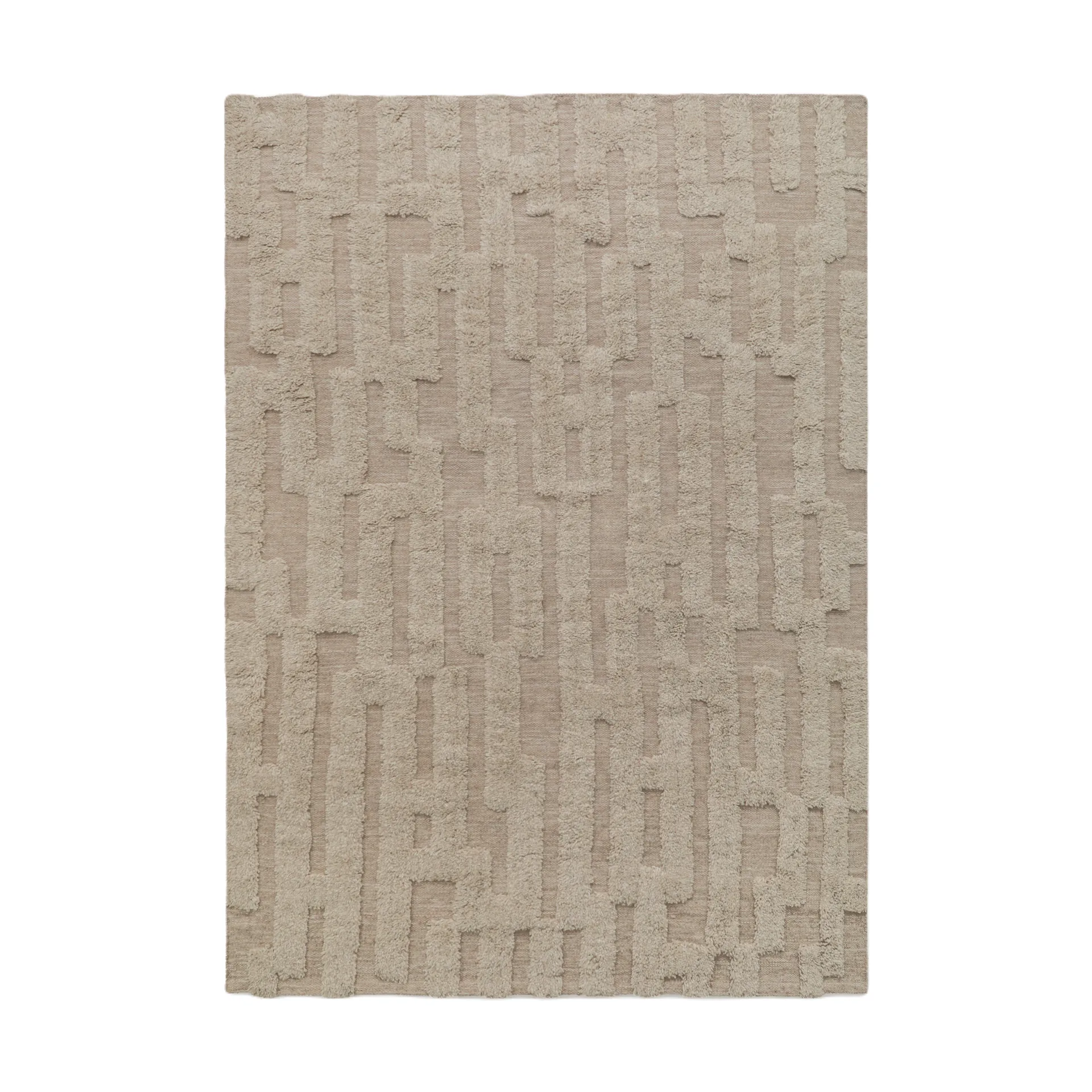 Bielke 울 카페트 200x300 cm, Beige-melange Tinted