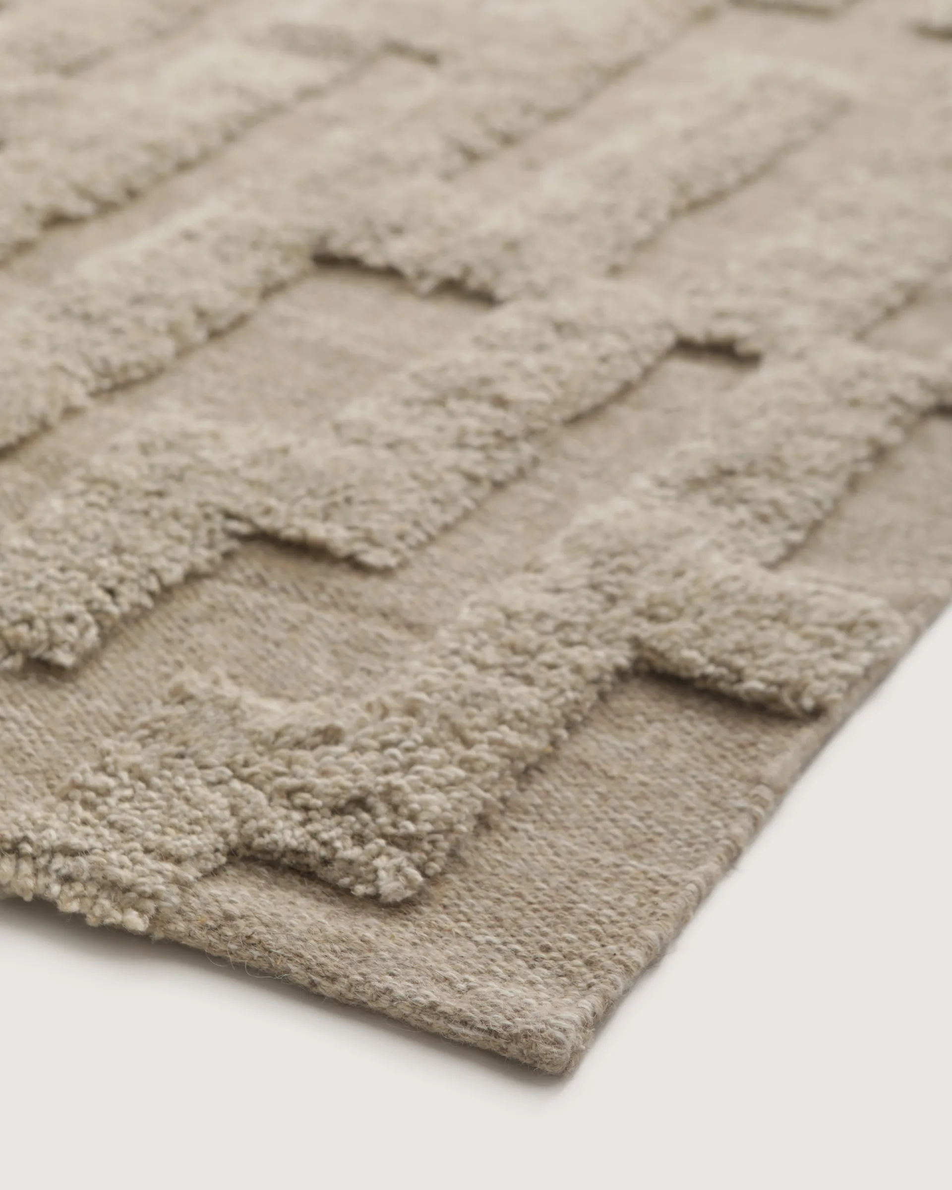 Bielke 울 카페트 200x300 cm, Beige-melange Tinted