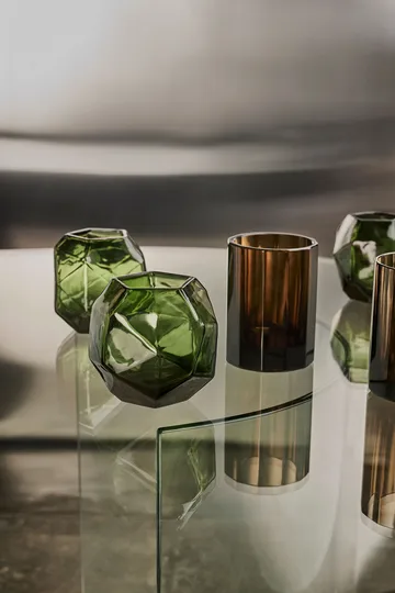 Bjork 랜턴 Ø9x10 cm - Green - Tinted | 틴티드