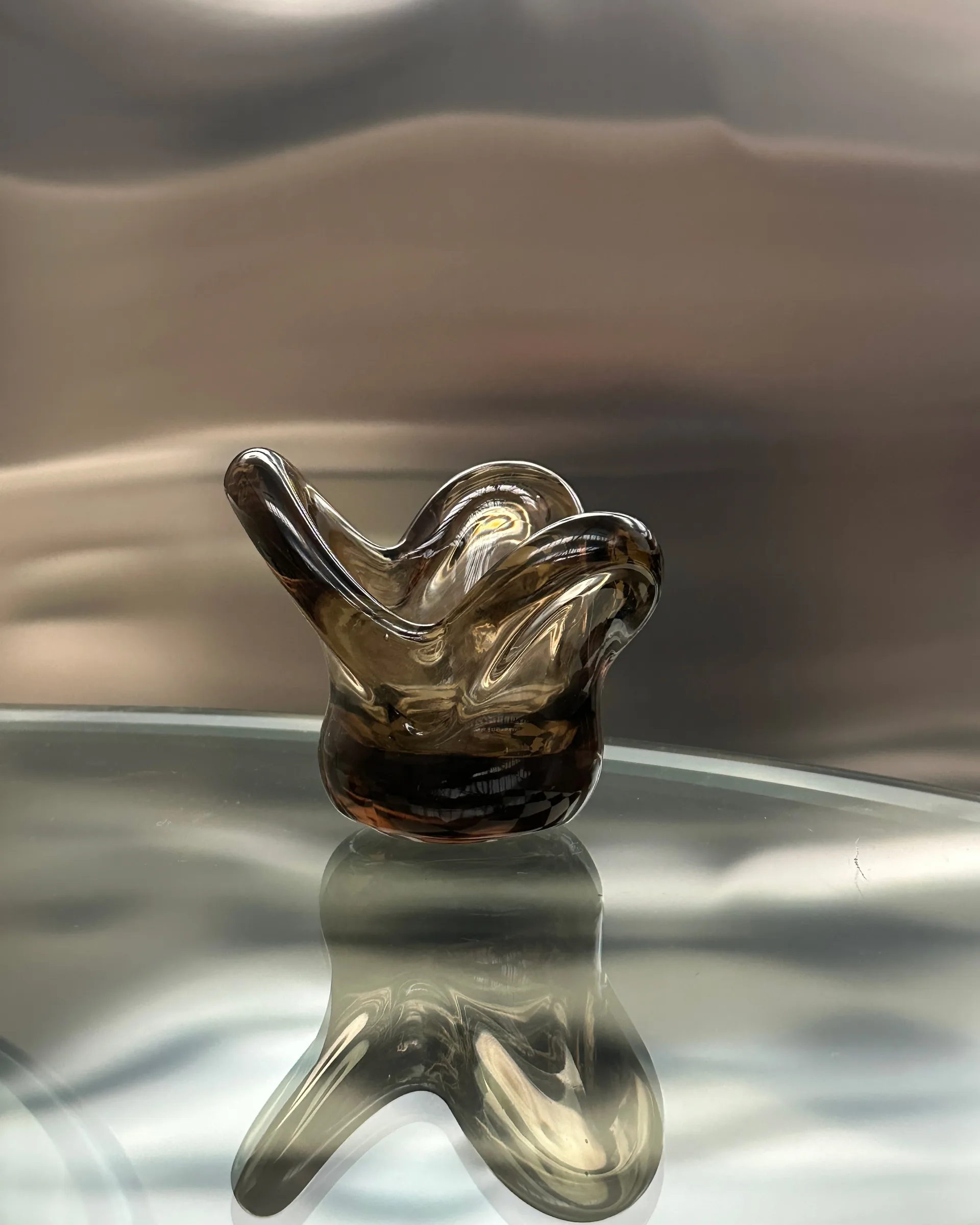 비서 캔들 홀더, Brown Tinted | 틴티드