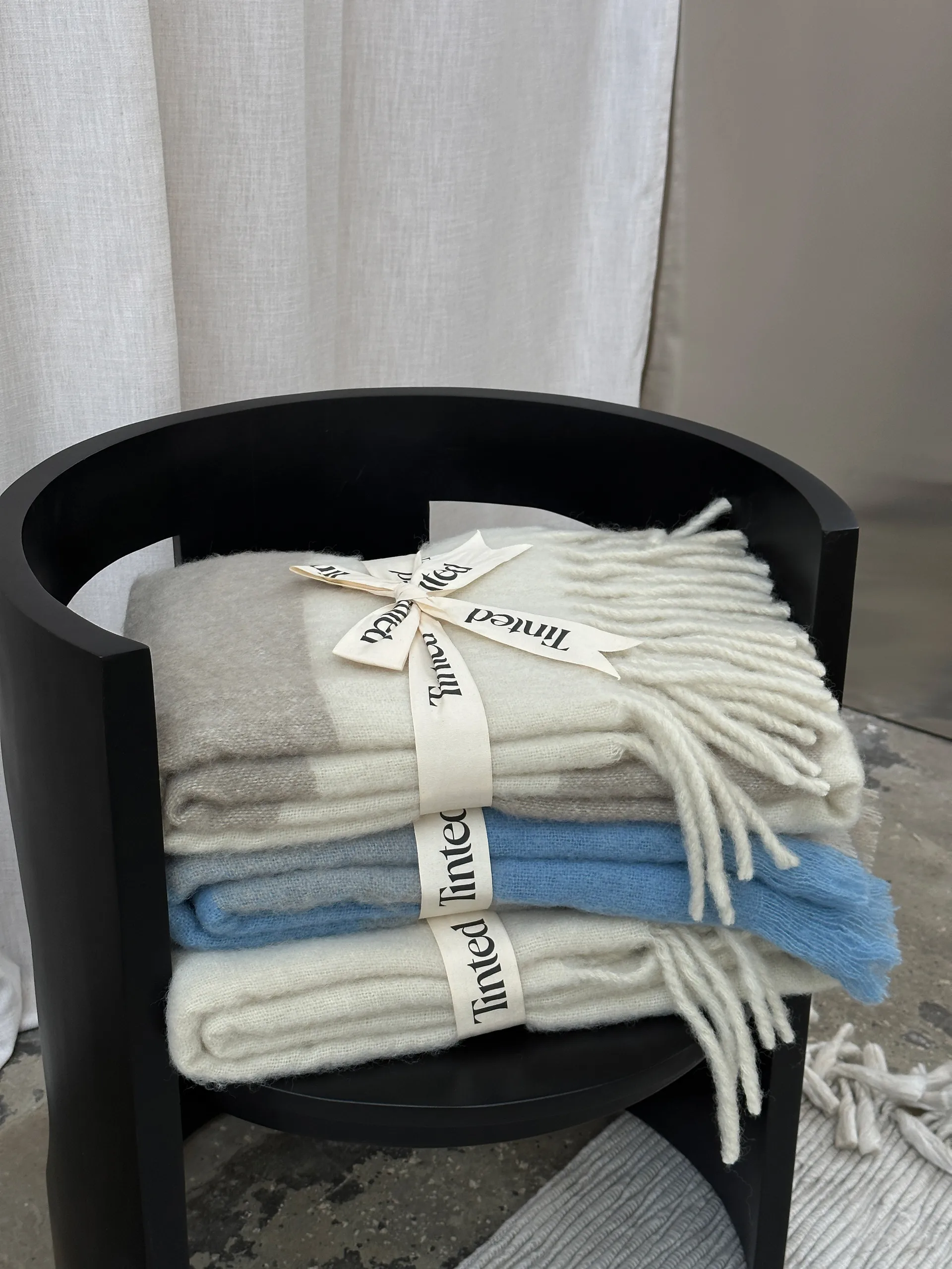 Hemple 울 스로우 130x170 cm, Beige-offwhite Tinted | 틴티드