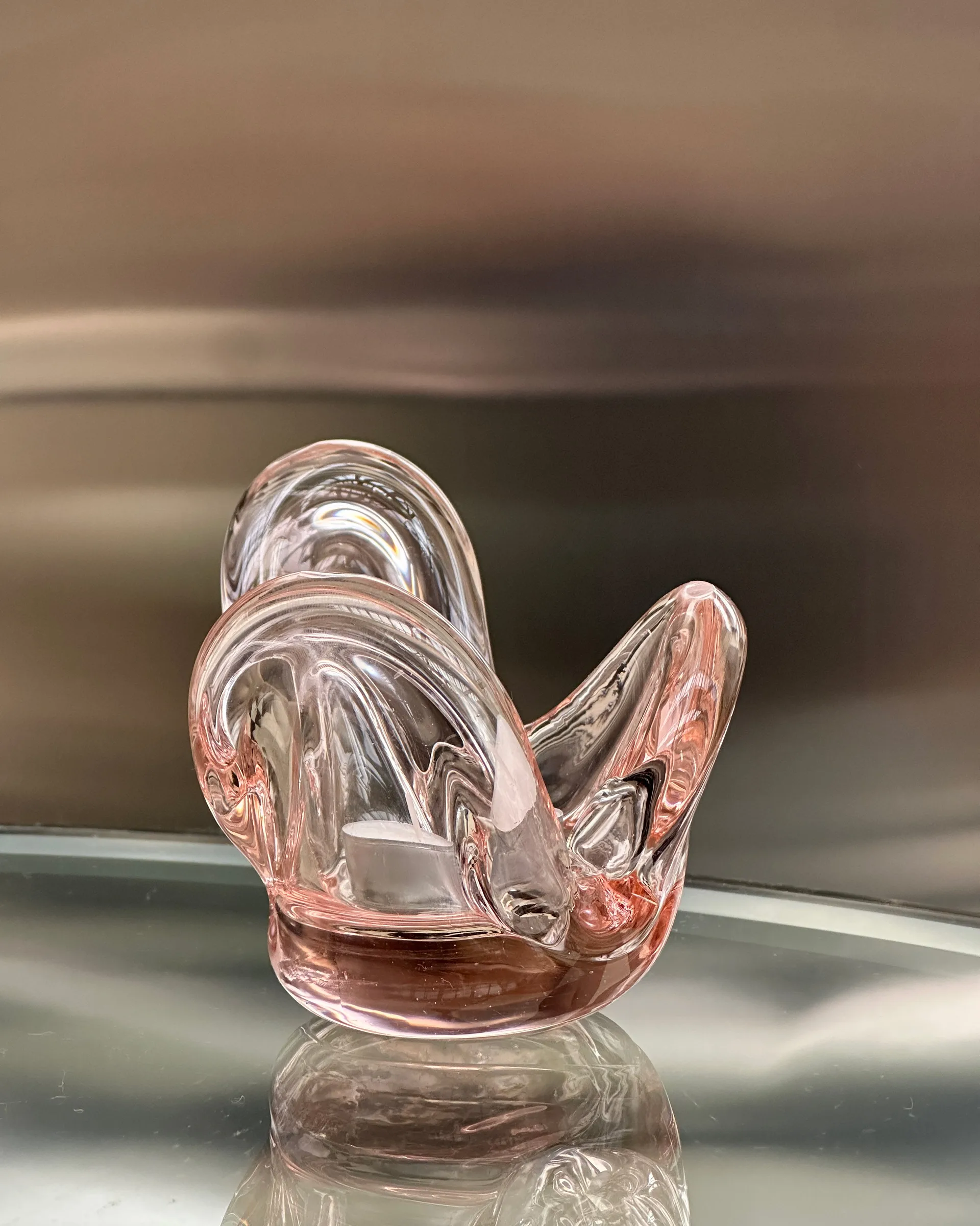 비서 캔들 홀더, Pink Tinted | 틴티드