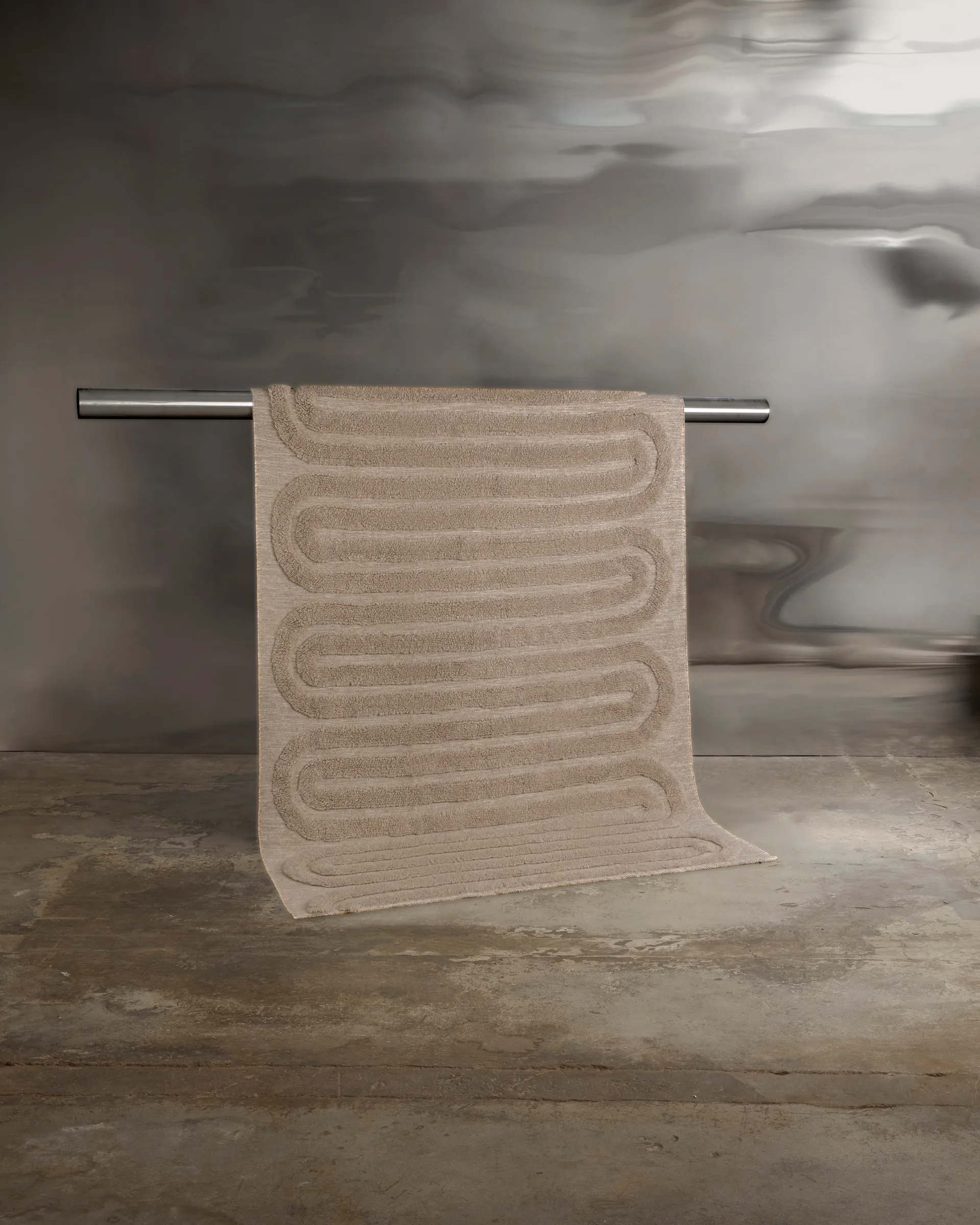 Riklund 울 카페트 160x230 cm, Beige-melange Tinted | 틴티드