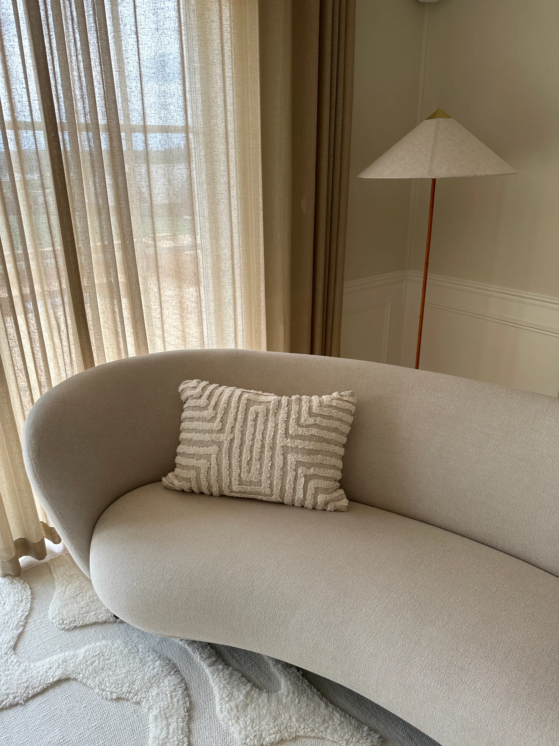 Telin 쿠션 30x50 cm, Offwhite Tinted | 틴티드