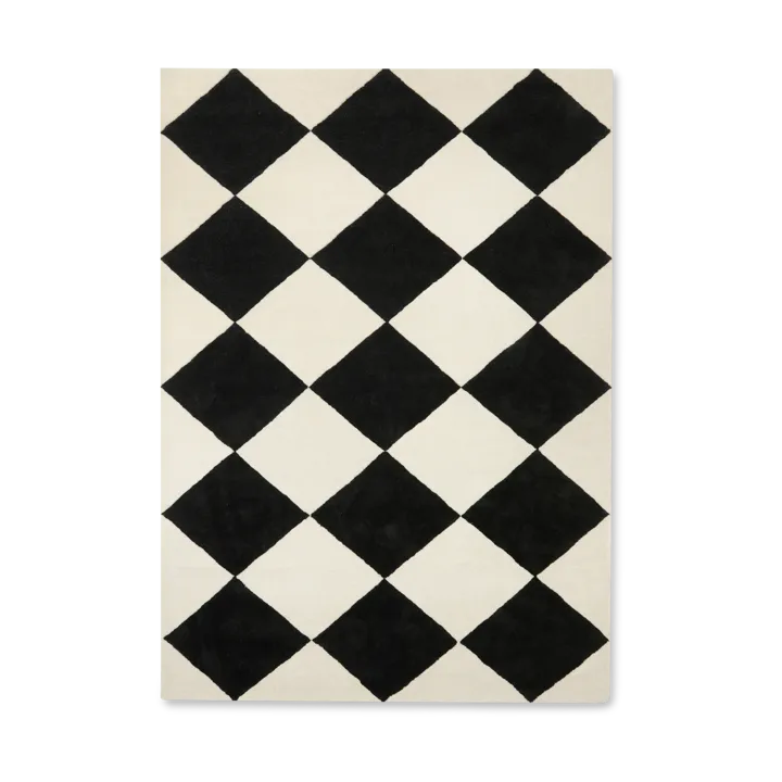 Tenman 울 카페트 170x240 cm - Black-white - Tinted | 틴티드