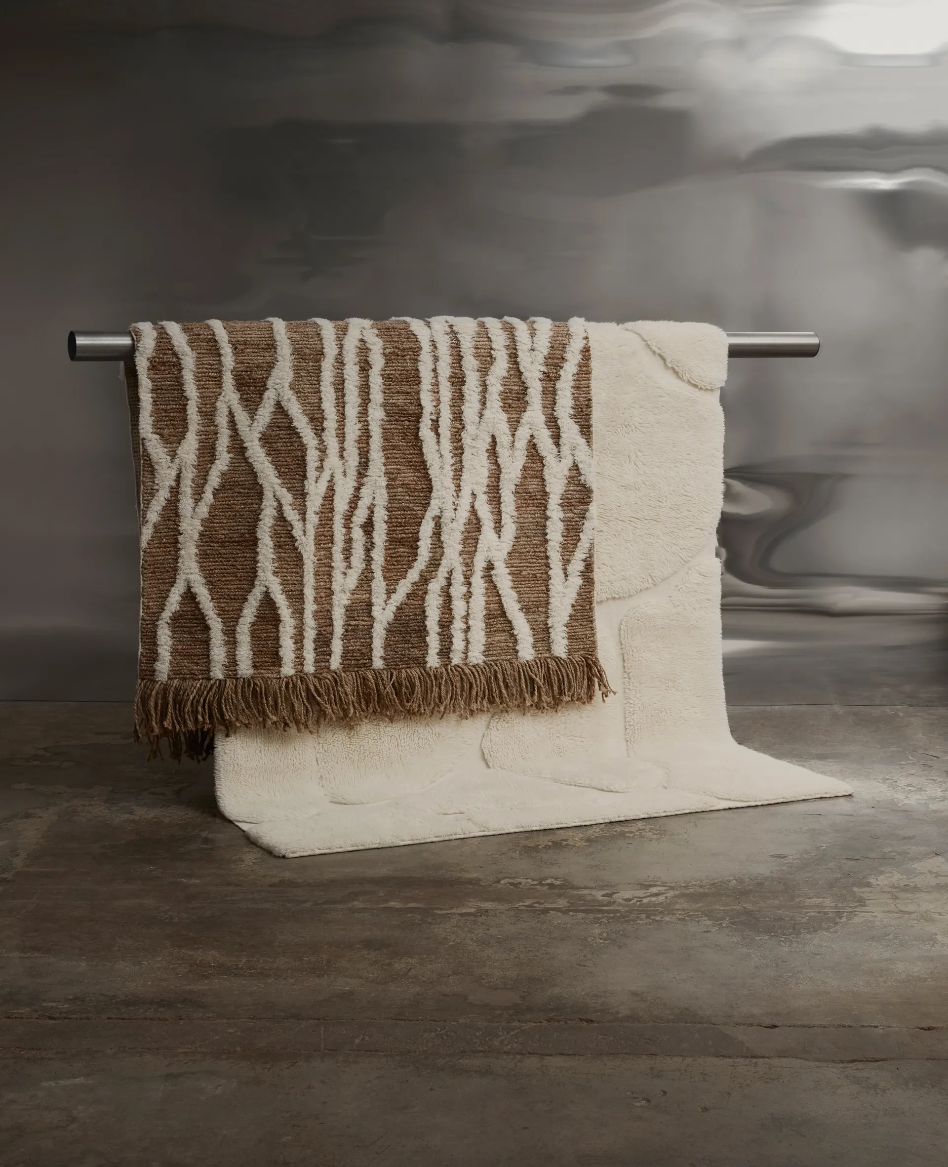 Wahl 황마 카페트 170x240 cm, Brown-offwhite Tinted | 틴티드