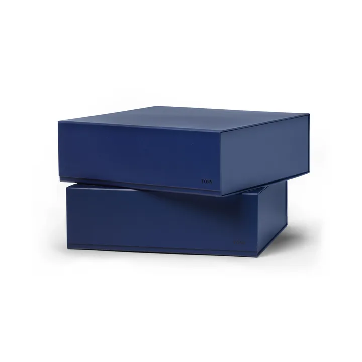팩 박스 수납 박스 - Midnight Blue, Large 32.5x10.5x30 cm, 2-pack - TÔNN furniture | 톤 퍼니처