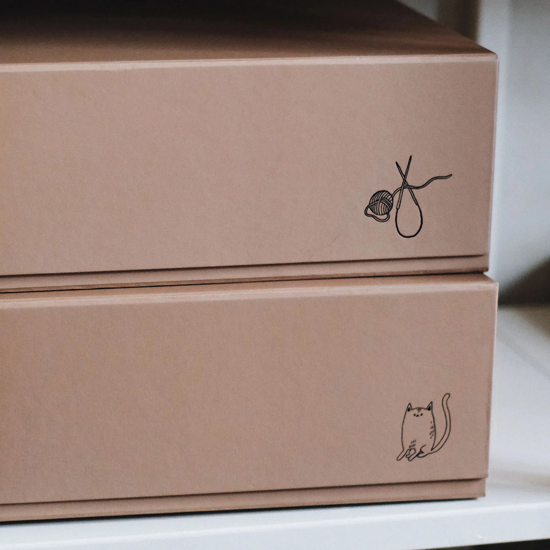 팩 박스 수납 박스, Tônn x Majasbok Mocca, 32.5x10.5x30 cm, 2-pack TÔNN furniture | 톤 퍼니처