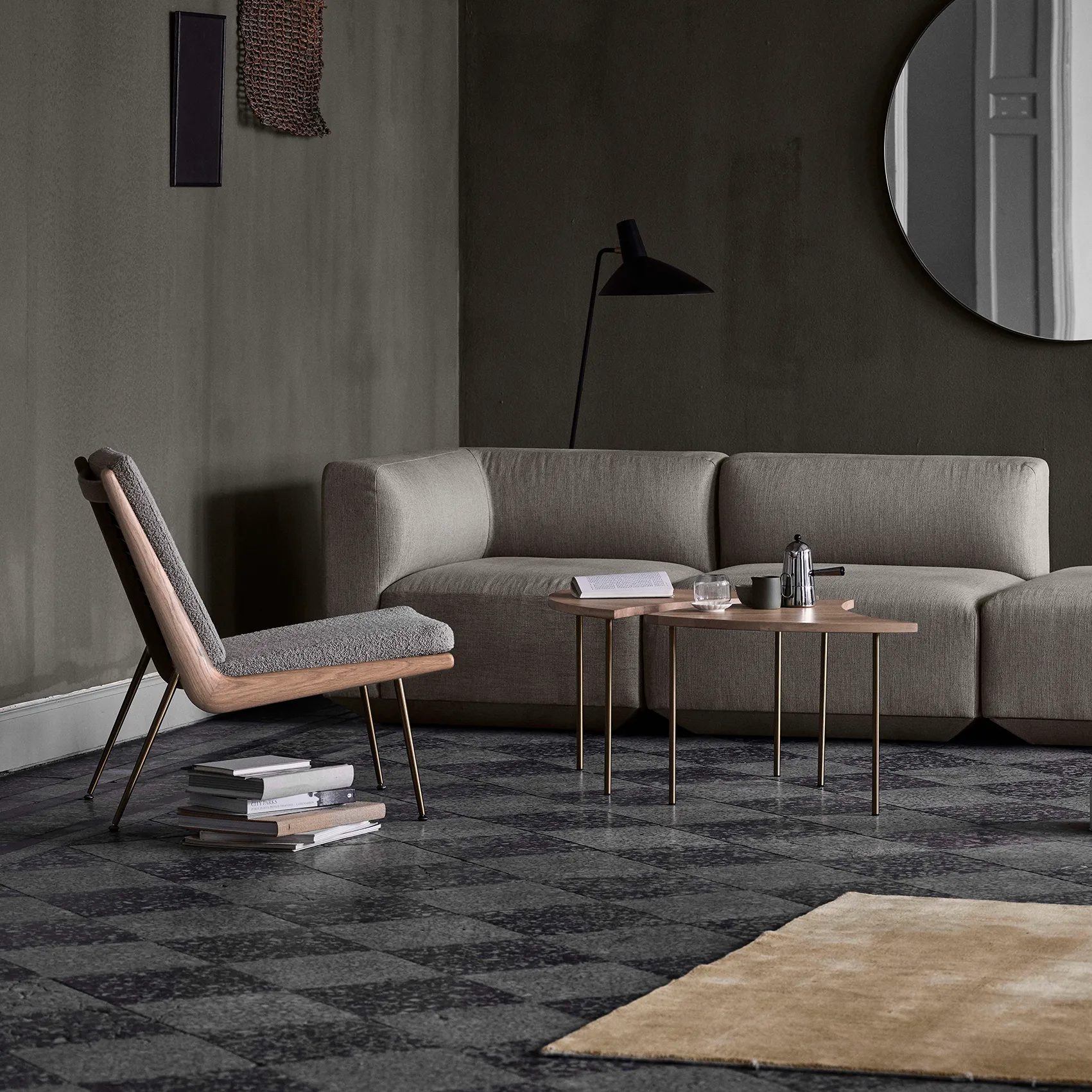 핀휠 사이드 테이블 HM7, White oiled oak &Tradition | 앤트레디션