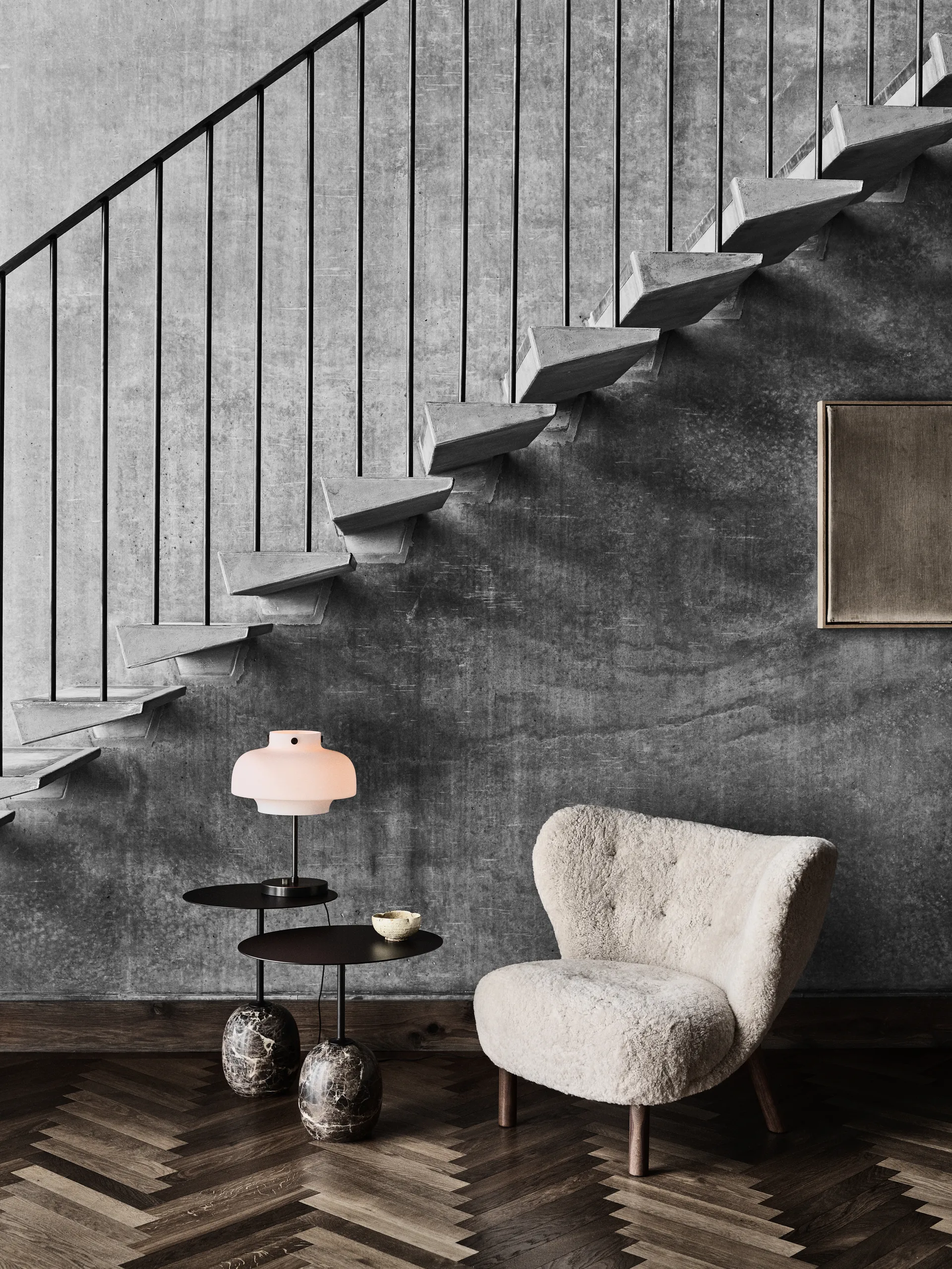 라토 테이블 LN8, Warm black-Emparador marble &Tradition | 앤트레디션