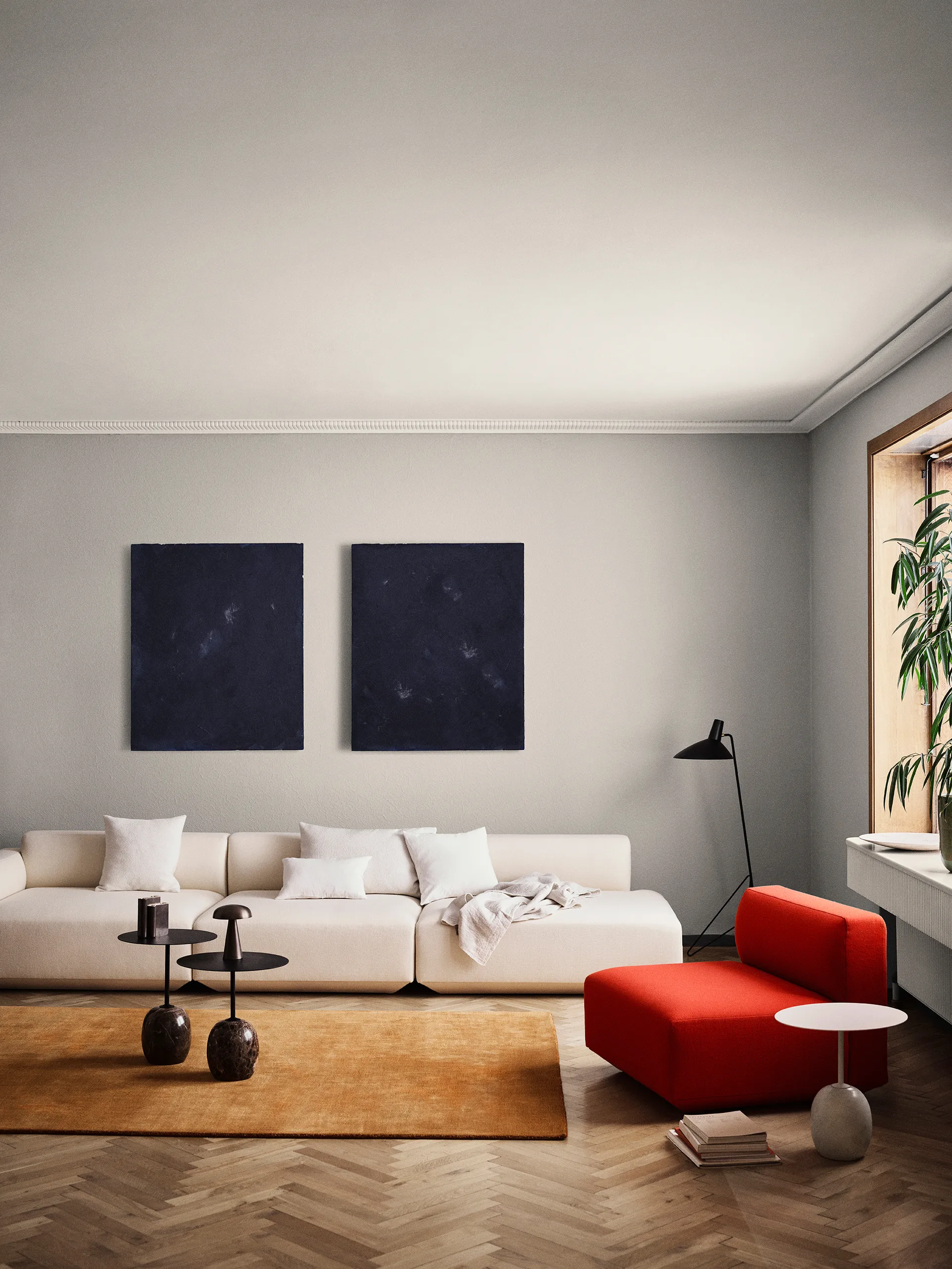 라토 테이블 LN8, Warm black-Emparador marble &Tradition | 앤트레디션