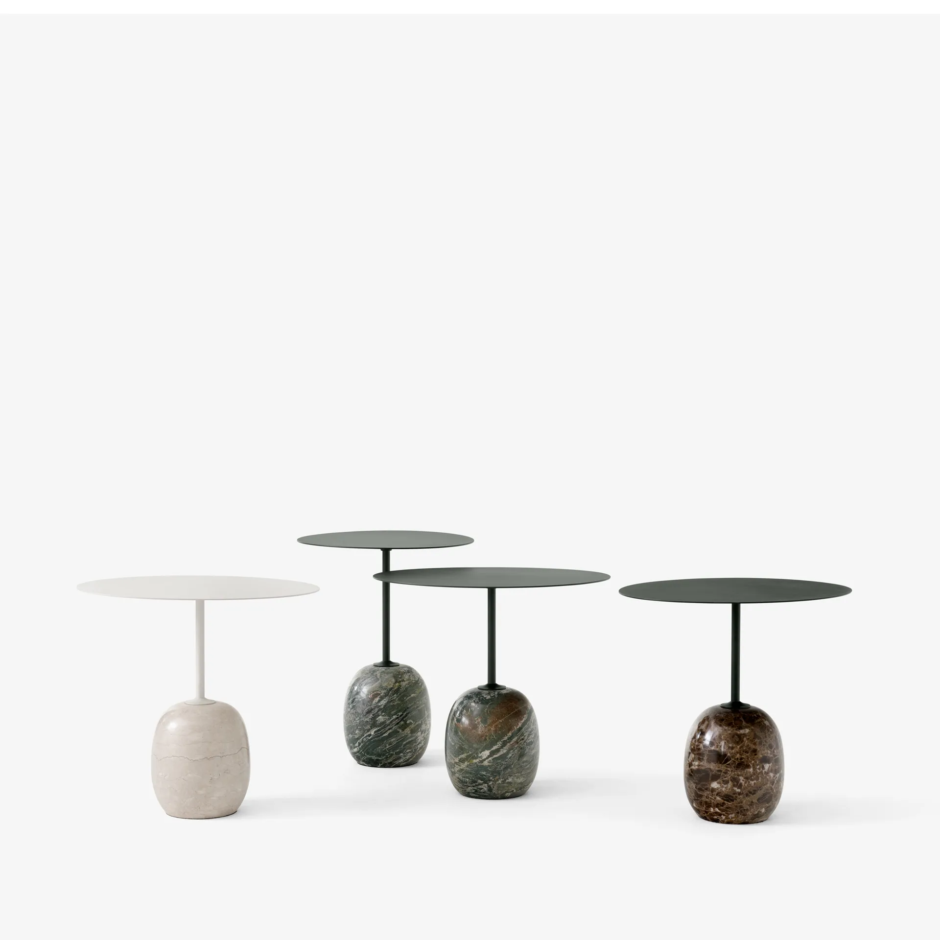 라토 LN9 사이드 테이블, Deep Green-Verde Alpi Marble &Tradition | 앤트레디션