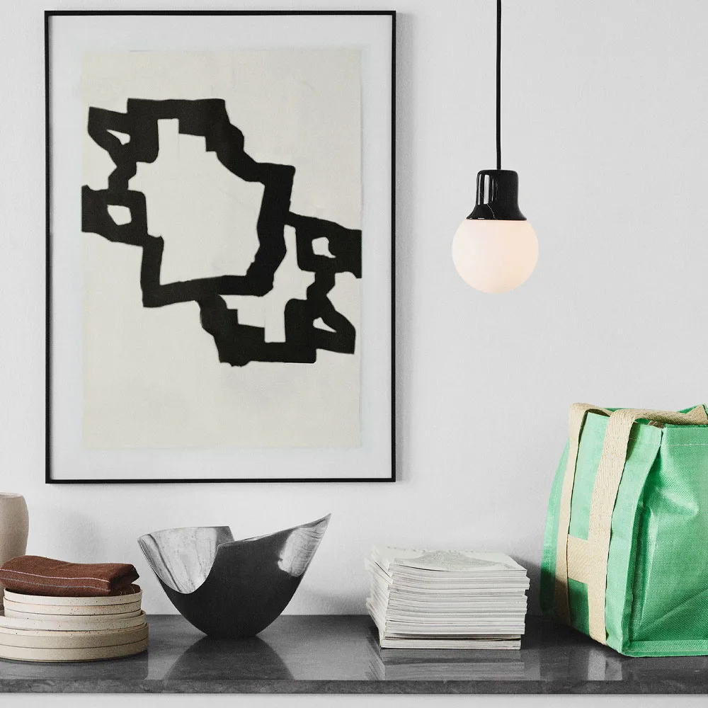 Mass Light NA5 펜던트, Black marble/white, nero marquina &Tradition | 앤트레디션