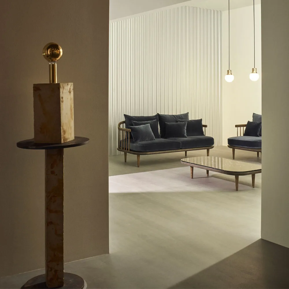 Mass Light NA5 펜던트, Black marble/white, nero marquina &Tradition | 앤트레디션