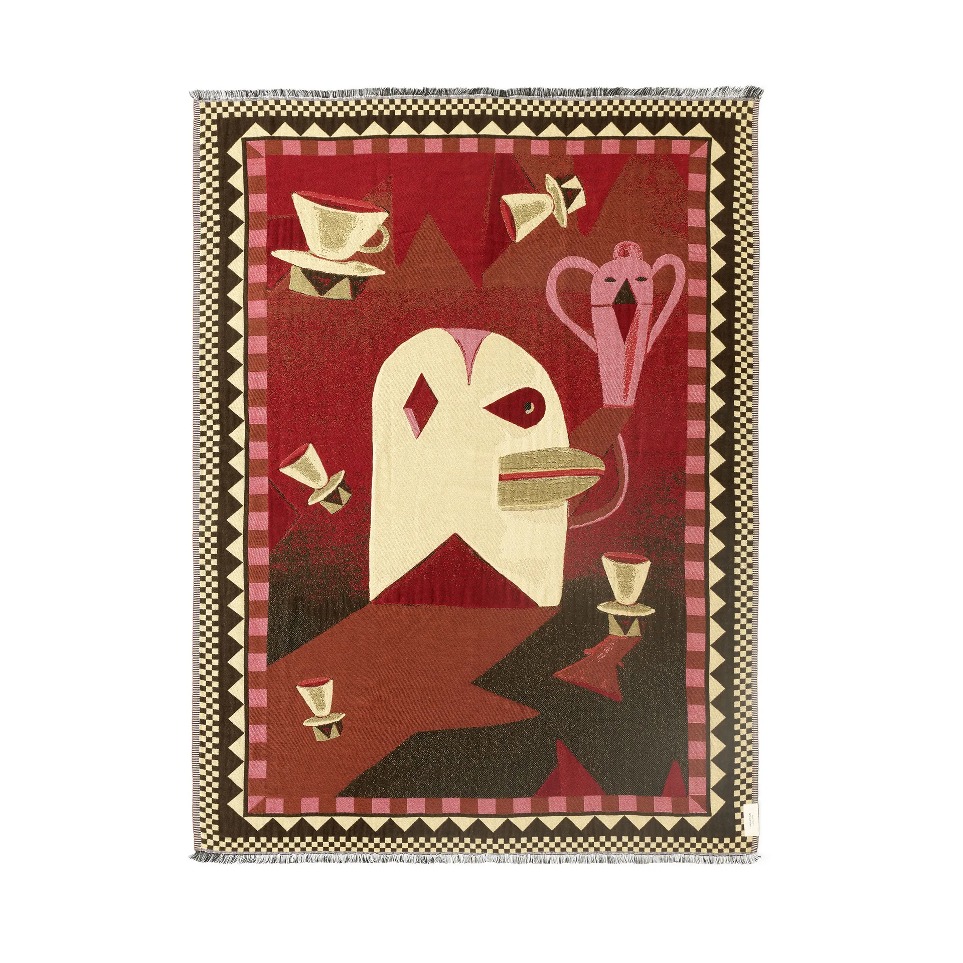 Momento JH46 스로우 180x130 cm, Red dawn &Tradition | 앤트레디션