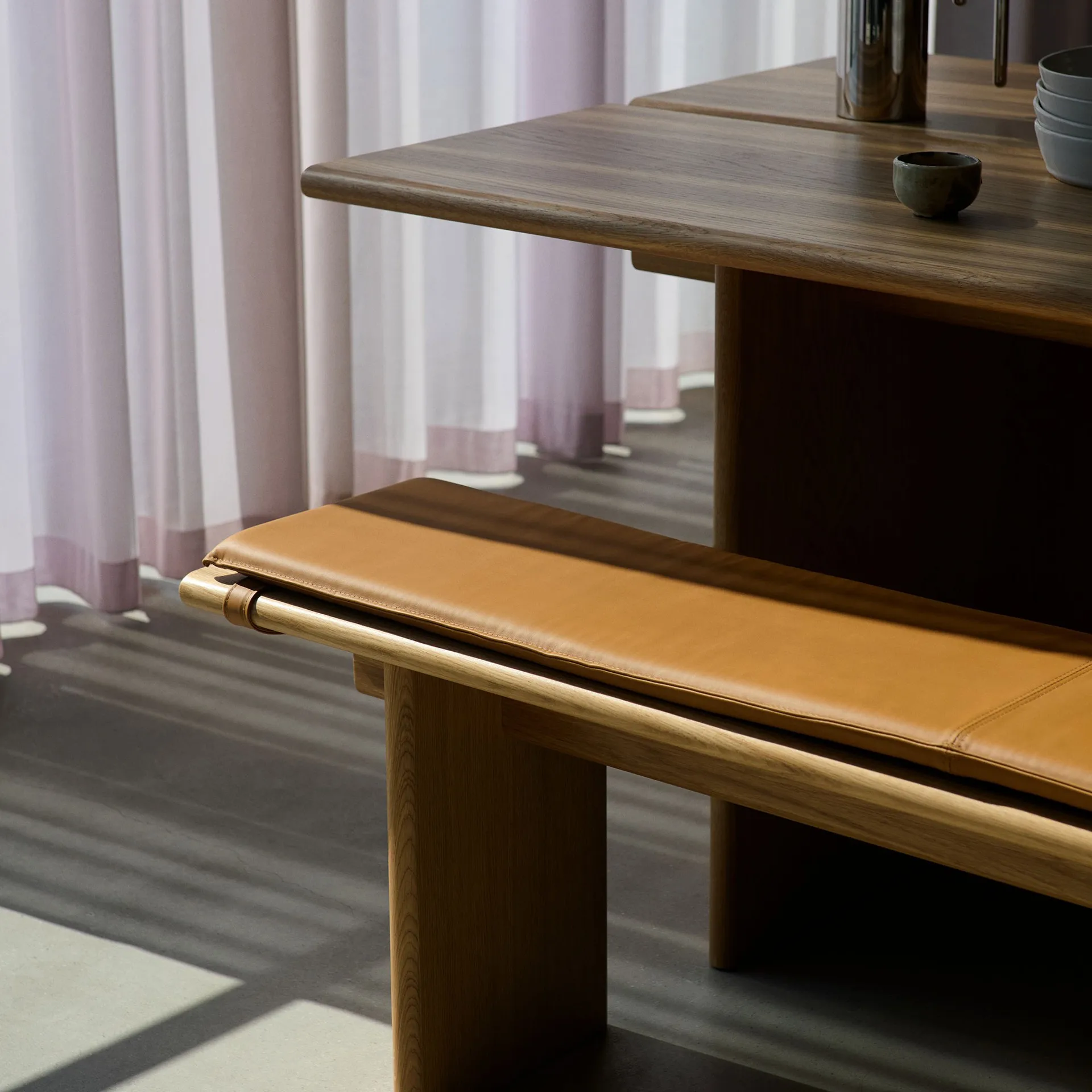 이타 OS5 벤치용 시트 쿠션 170 cm, Noble leather congnac &Tradition | 앤트레디션