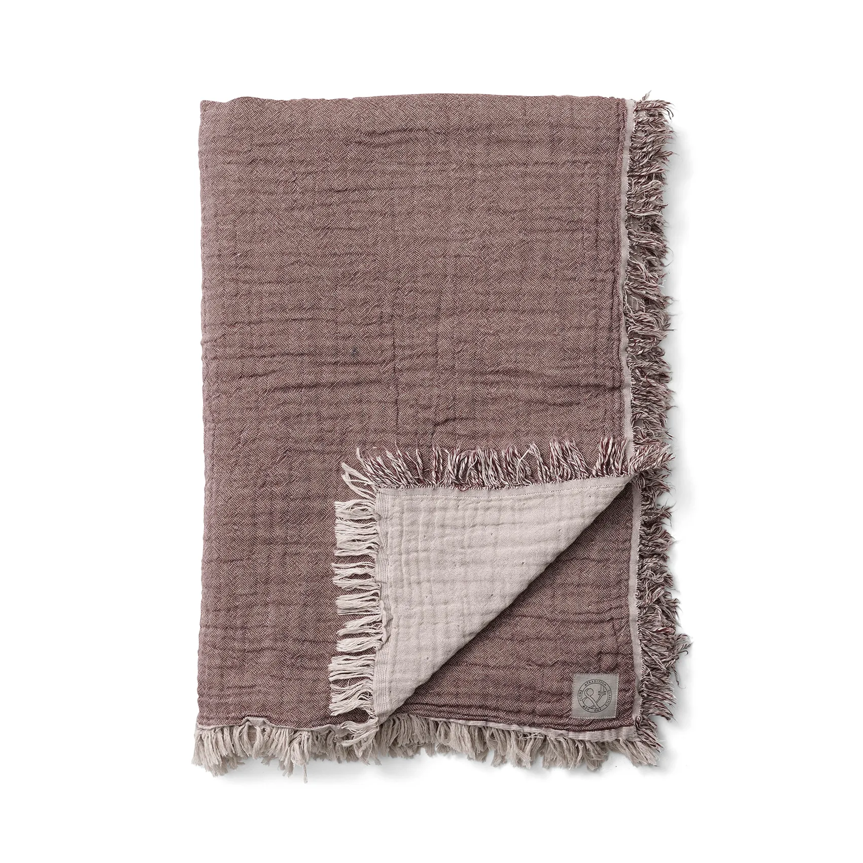 콜렉트 면 스로우 SC32 140x210 cm, cloud & burgundy (beige-red) &Tradition | 앤트레디션
