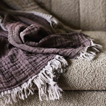 콜렉트 면 스로우 SC32 140x210 cm - cloud & burgundy (beige-red) - &Tradition | 앤트레디션