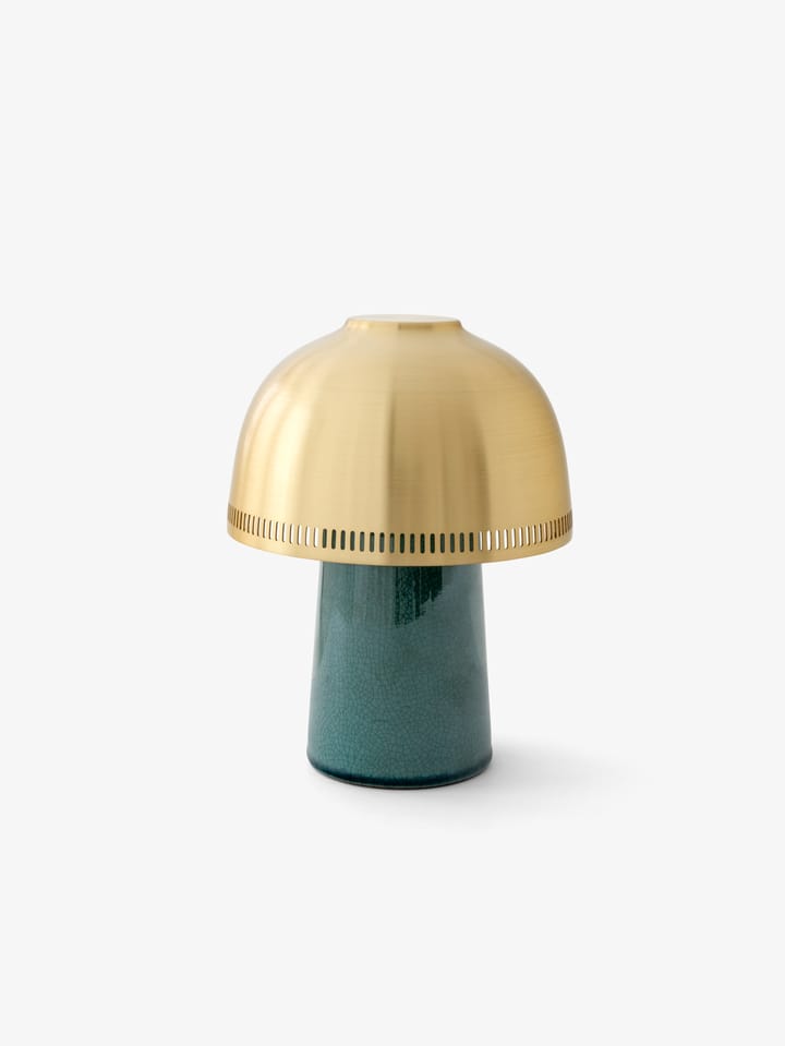 라쿠 SH8 무선 테이블 조명, Blue, green & brass &Tradition | 앤트레디션
