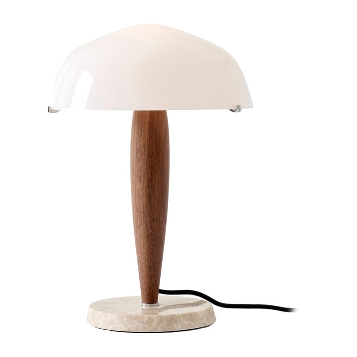 헤르만 SHY3 테이블 조명, walnut & cream marble, textile cord &Tradition | 앤트레디션