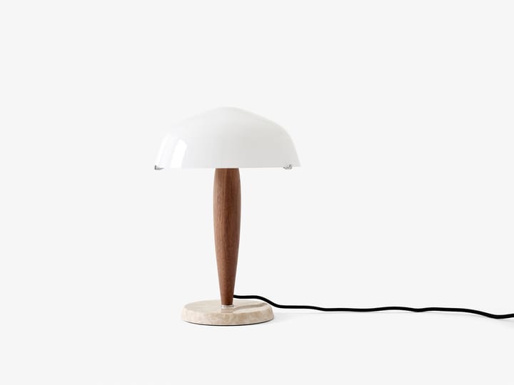 헤르만 SHY3 테이블 조명, walnut & cream marble, textile cord &Tradition | 앤트레디션