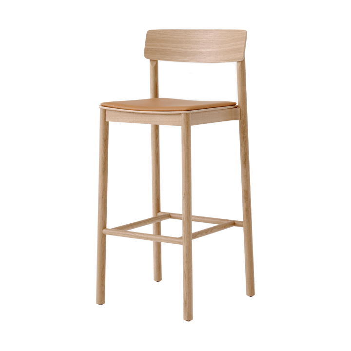 베티 TK17 바 체어 75 cm - Noble leather cognac-laquered solid oak - &Tradition | 앤트레디션
