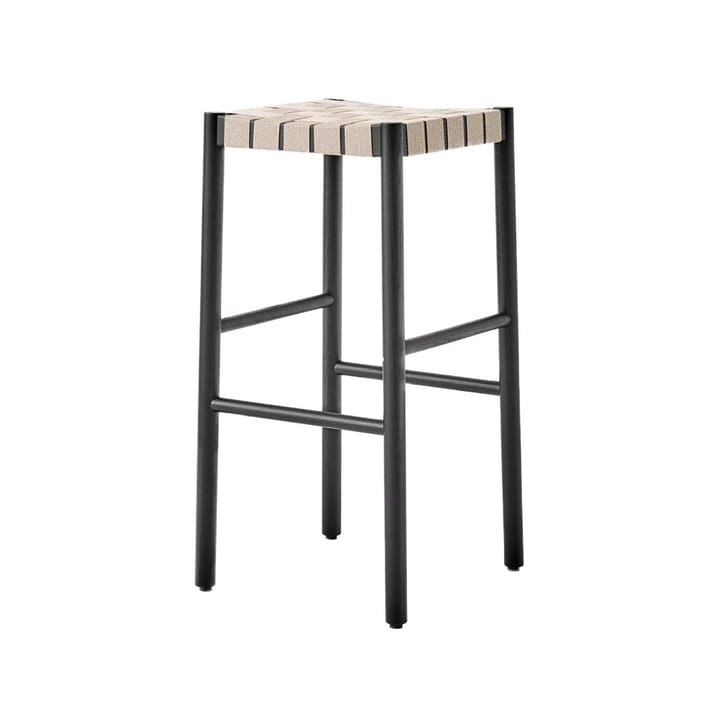 베티 TK8 바 스툴 - Black, natural braided linen band seat - &Tradition | 앤트레디션