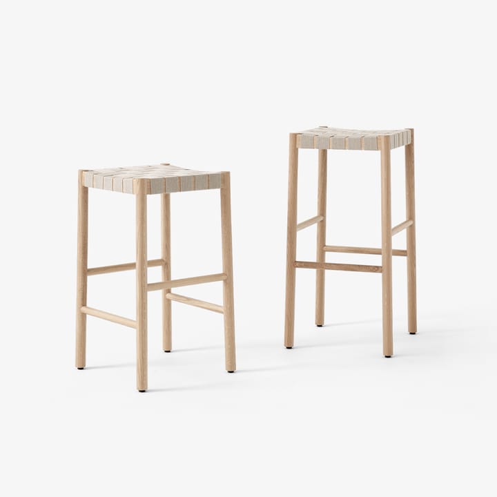 베티 TK8 바 스툴, Oak, natural braided linen band seat &Tradition | 앤트레디션