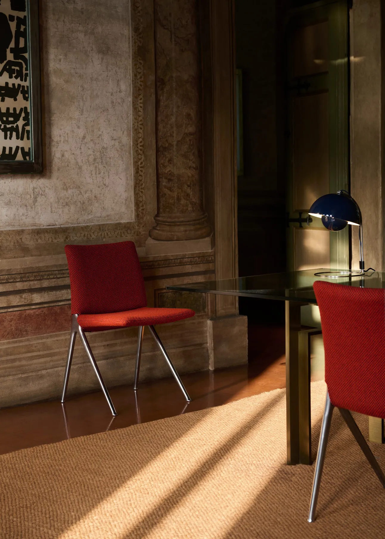 플라워팟 VP4 테이블 조명, Steel blue &Tradition | 앤트레디션