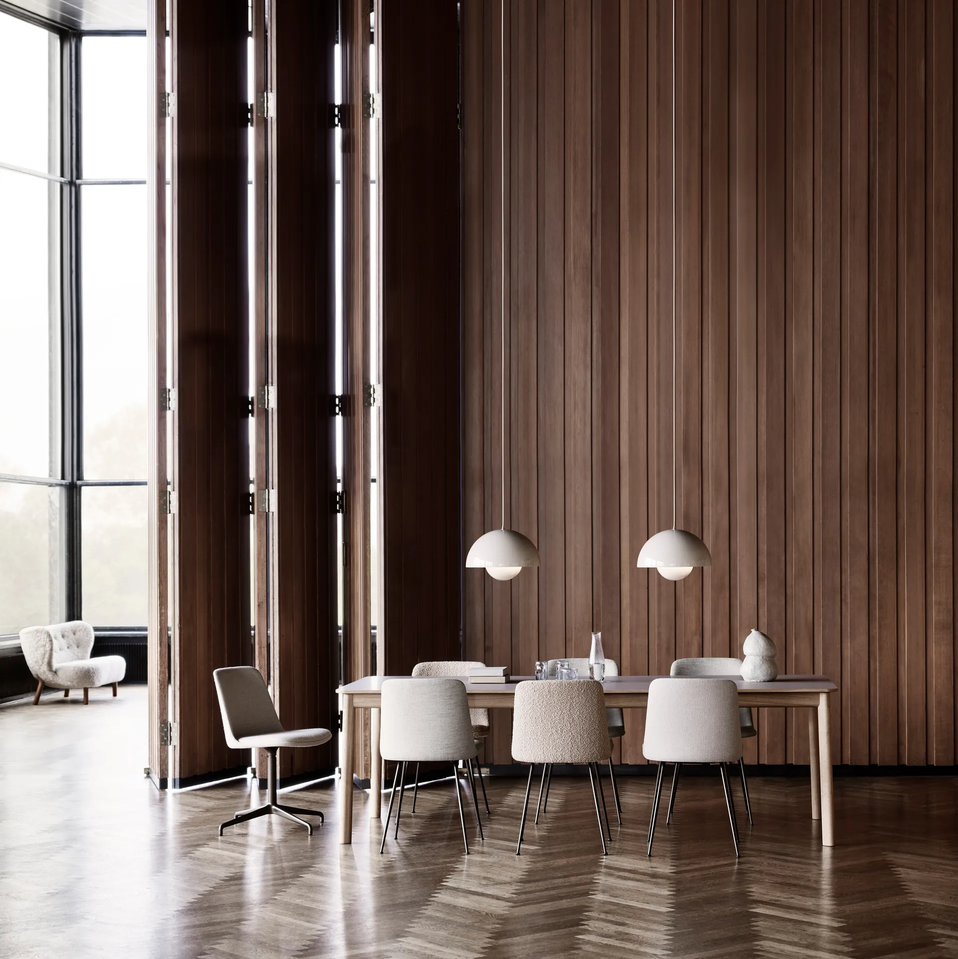 플라워팟 VP7 펜던트 조명, matte white &Tradition | 앤트레디션