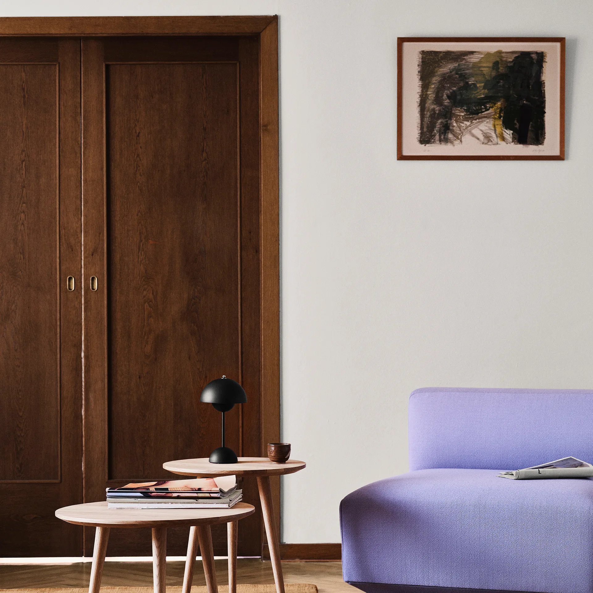 플라워팟 VP9 무선 테이블 조명, matte black &Tradition | 앤트레디션