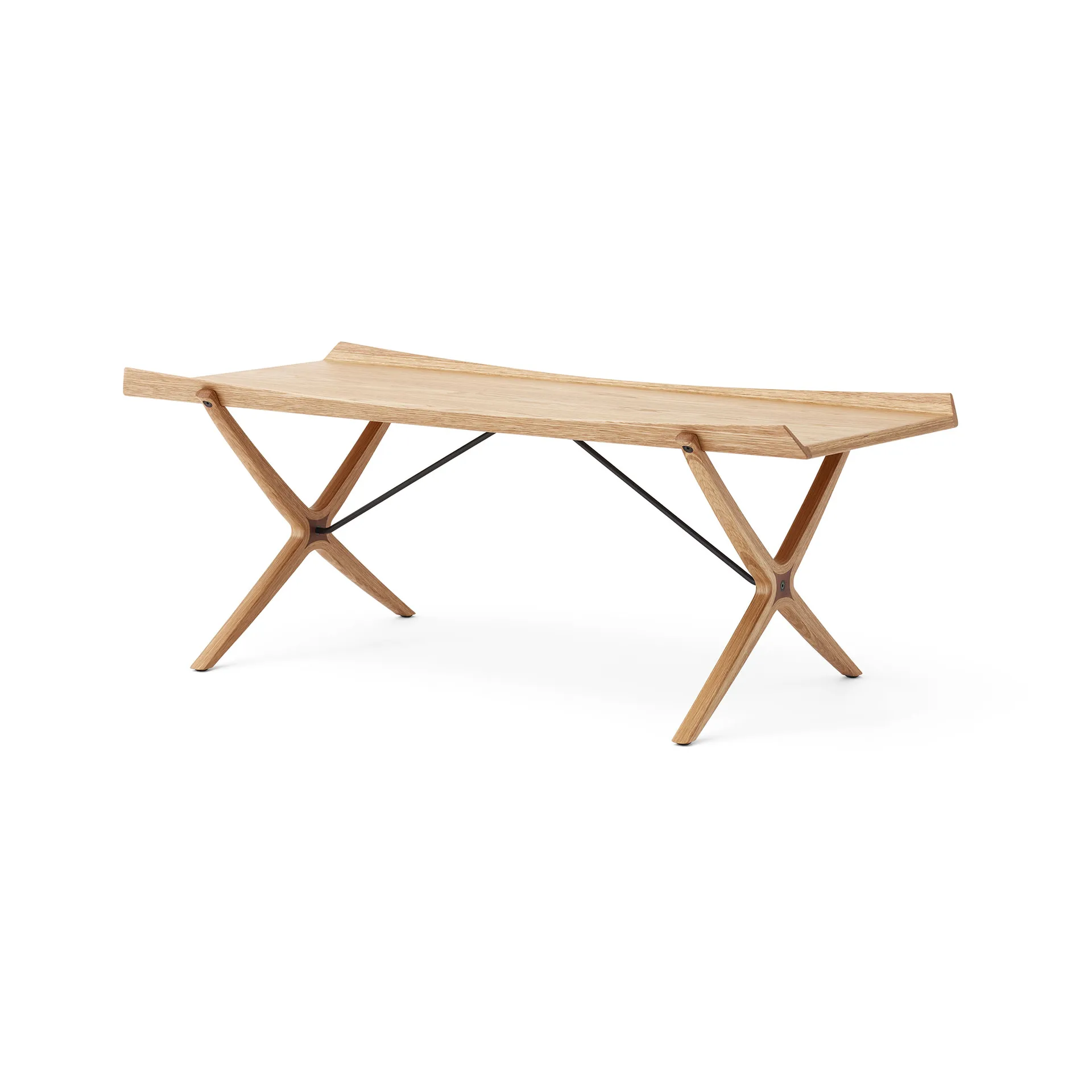 X HM13 커피 테이블 61x120 cm, Lacquered oak-walnut inserts &Tradition | 앤트레디션