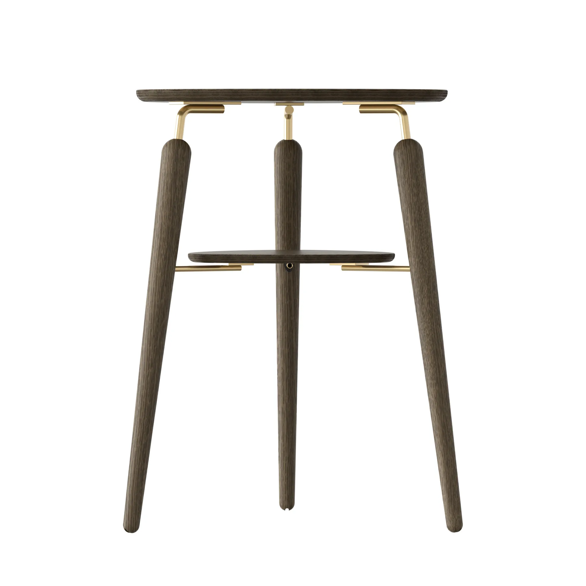 마이스팟 2단 테이블, Dark-oak-brass Umage | 우메이