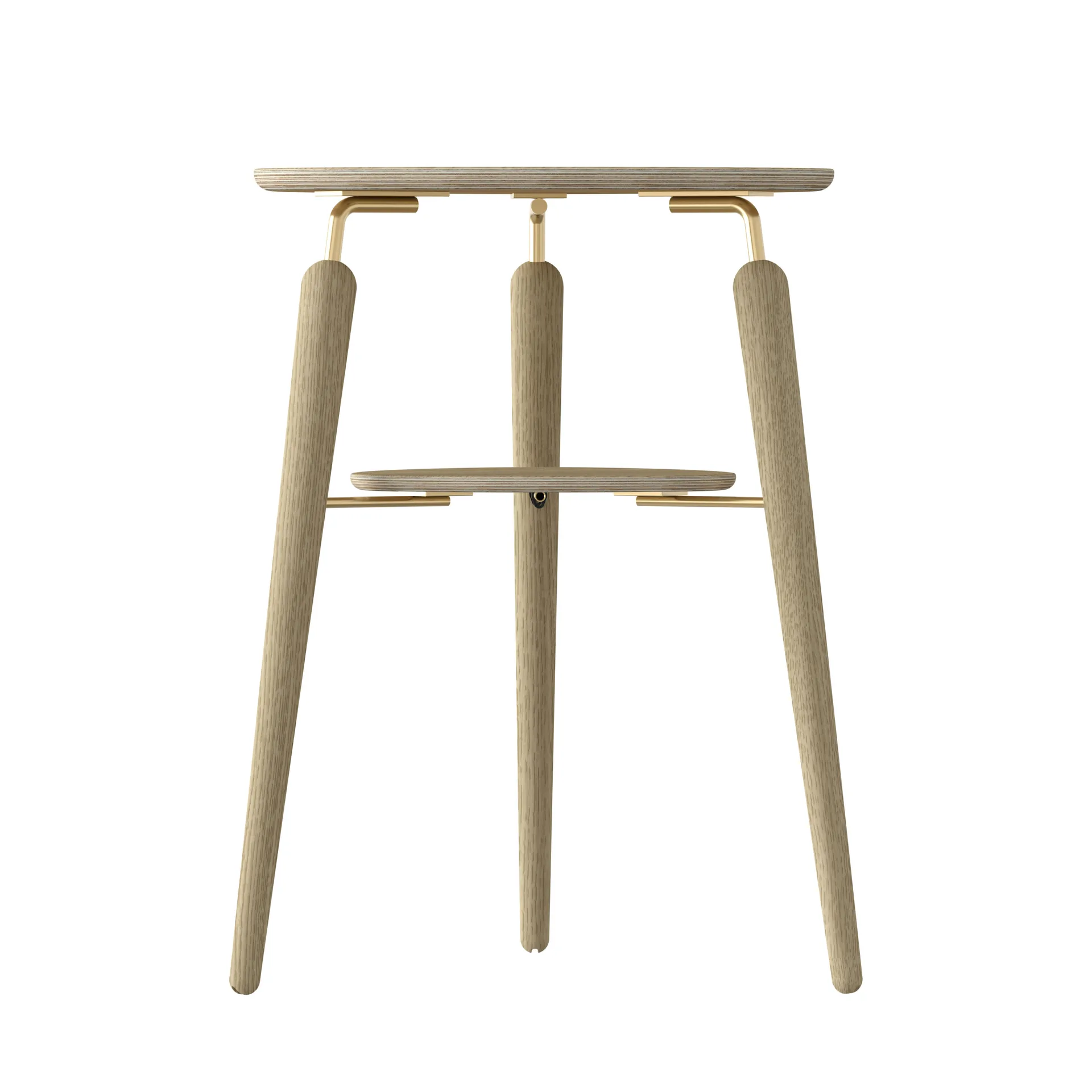 마이스팟 2단 테이블, Oak-brass Umage | 우메이
