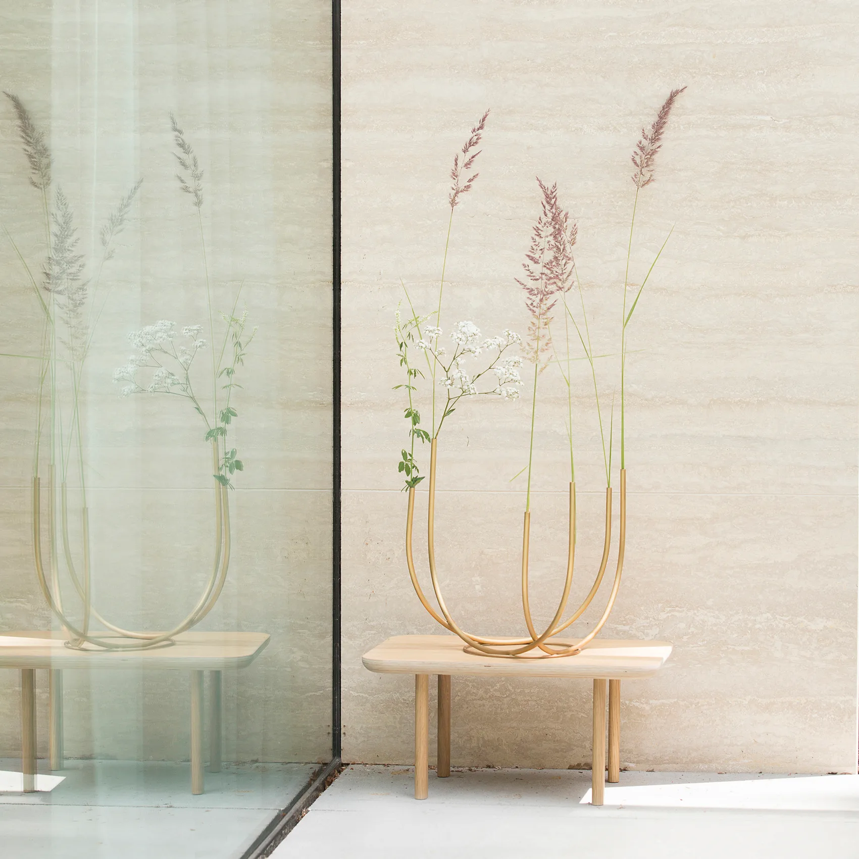 튜브 화병 35 cm, Brass URBAN NATURE CULTURE | 어반네이처컬처