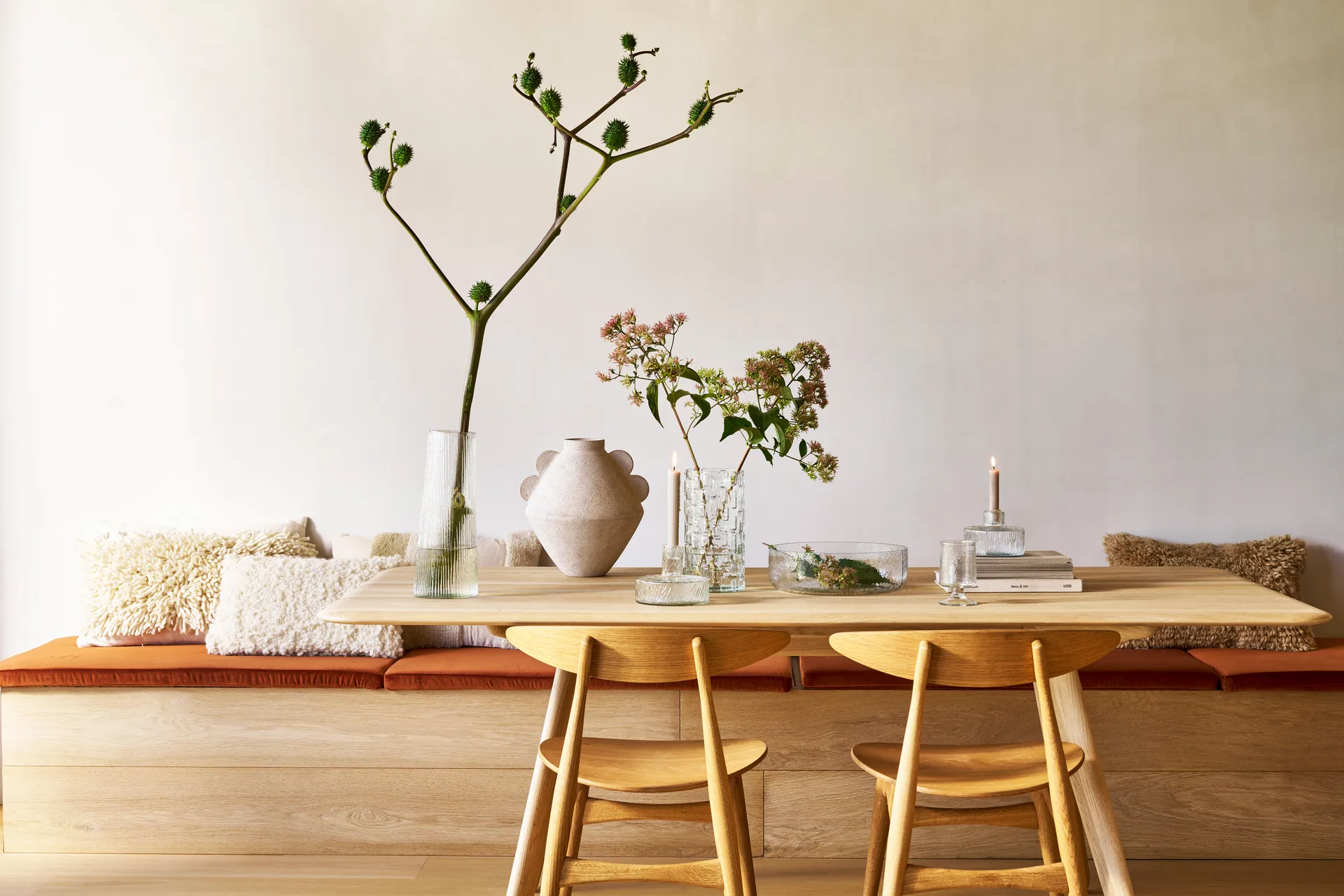 Mia 화병 32 cm, White URBAN NATURE CULTURE | 어반네이처컬처