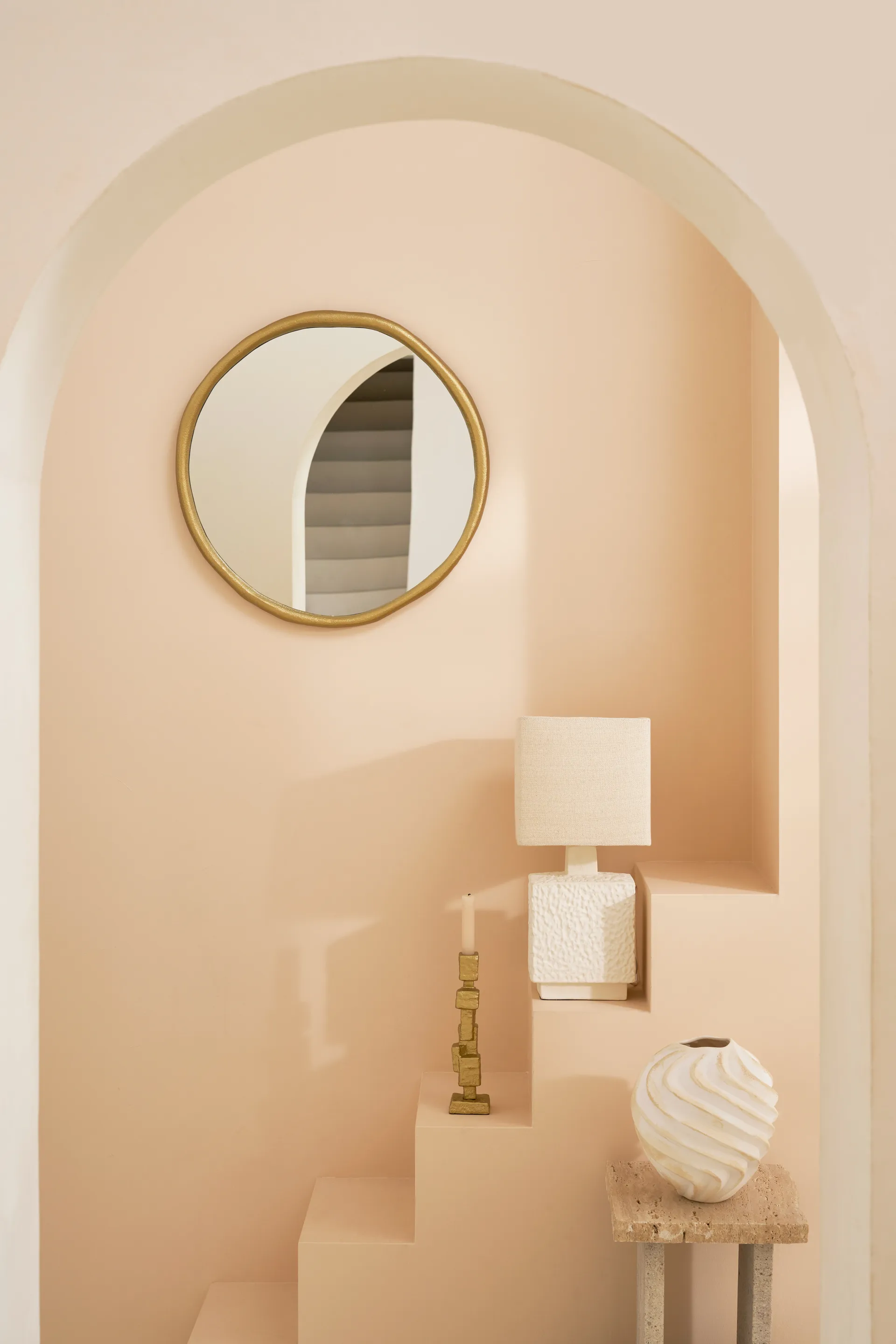 Ribbed 화병 Ø22 cm, Brown URBAN NATURE CULTURE | 어반네이처컬처