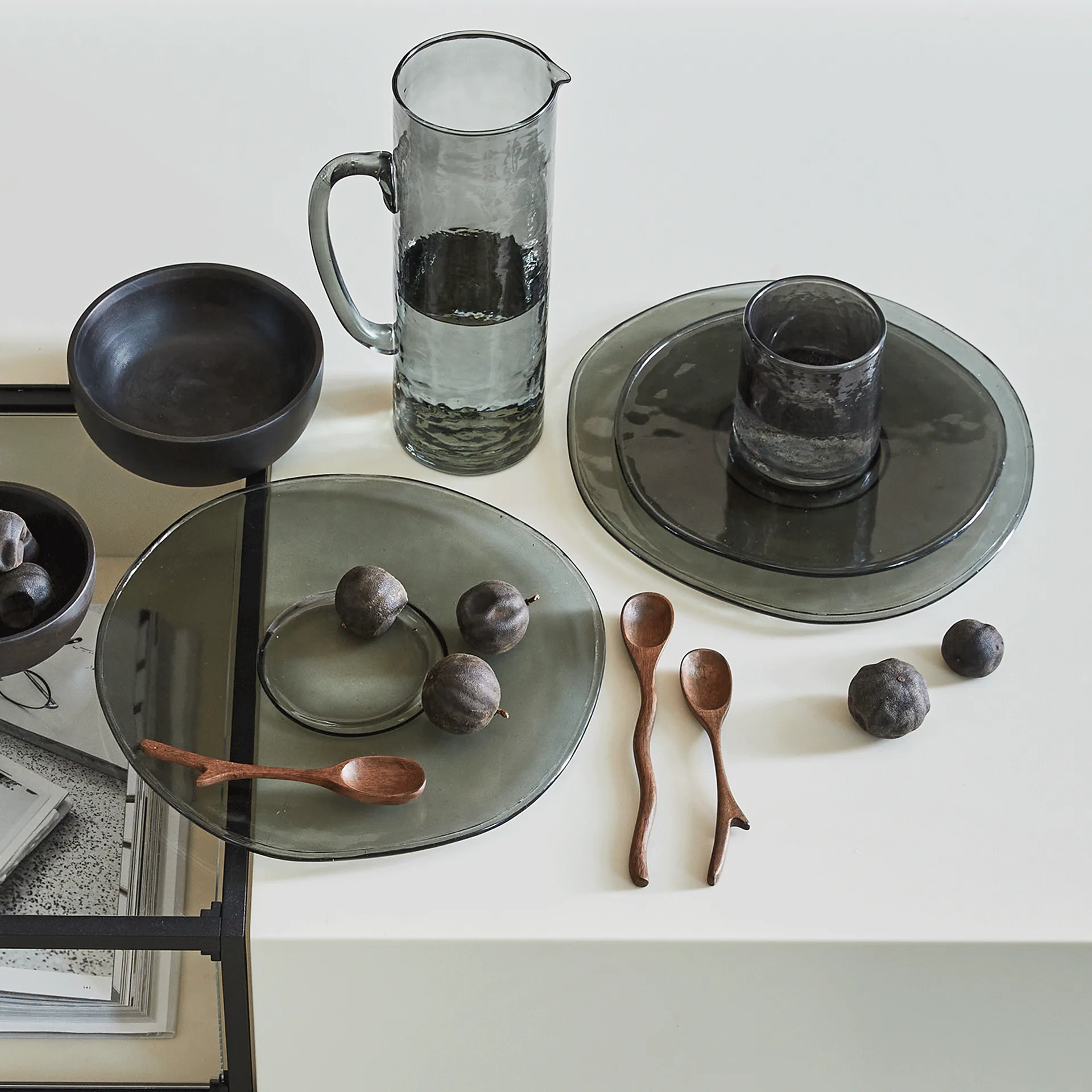 UNC 글라스 팟 1.35 리터, Ebony URBAN NATURE CULTURE | 어반네이처컬처