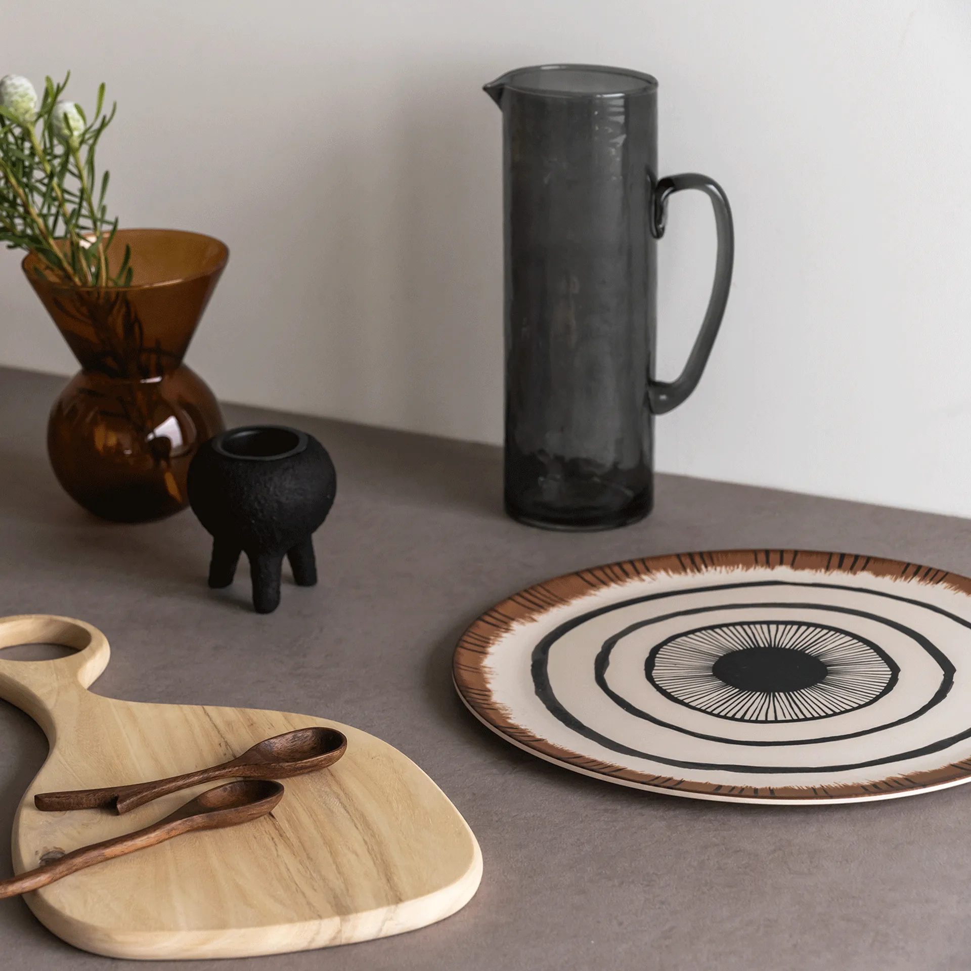 UNC 글라스 팟 1.35 리터, Ebony URBAN NATURE CULTURE | 어반네이처컬처