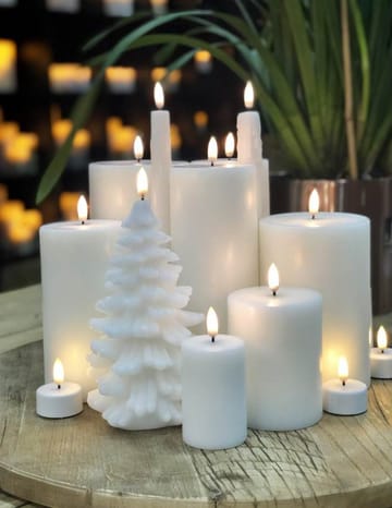 우유니 LED 블록 캔들 화이트 7.8 cm - 15.2 cm - Uyuni Lighting | 우유니 라이팅